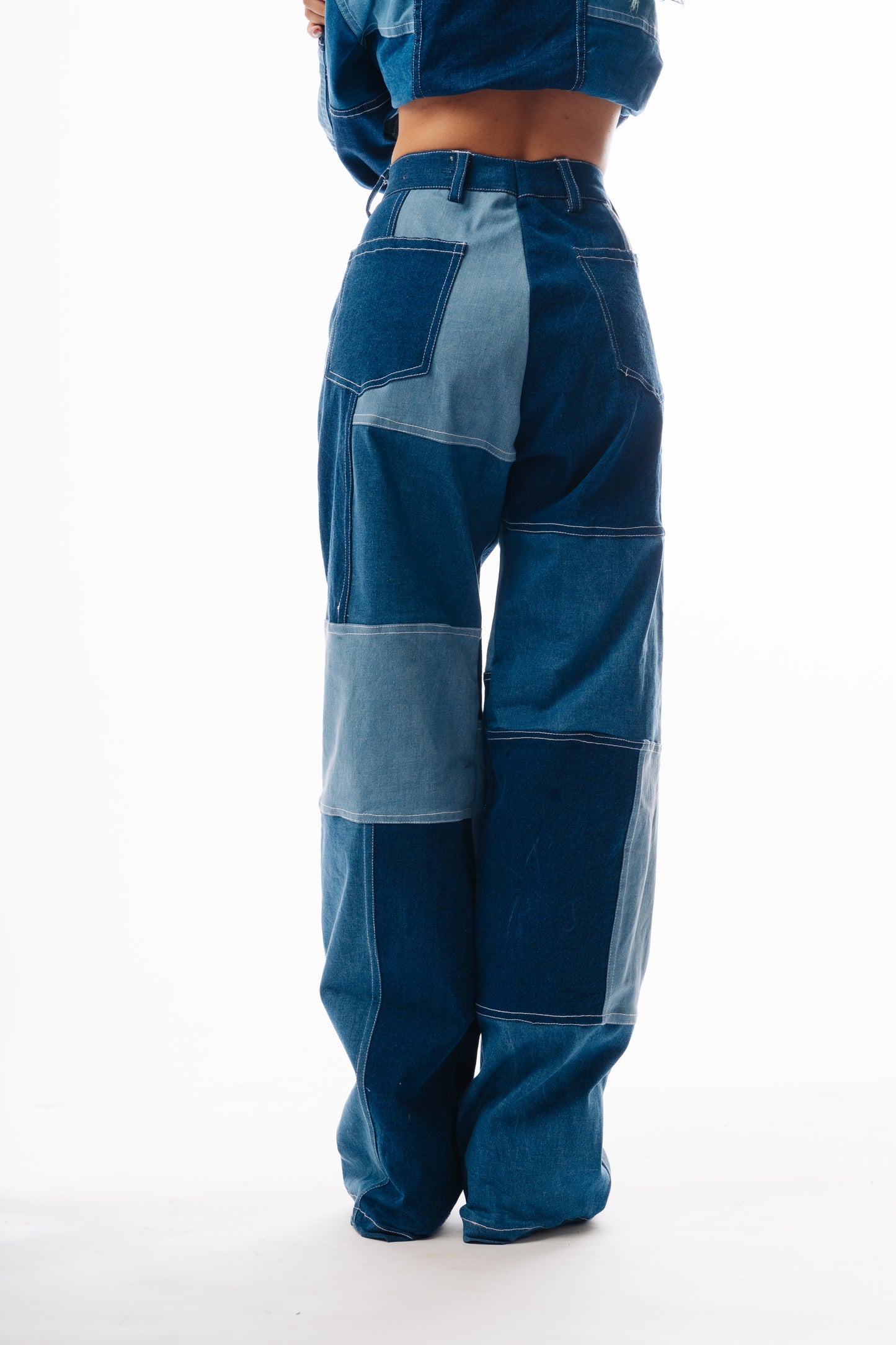 BLUE PATCH PANTS